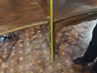 Mesa comedor extensible con 2 alas