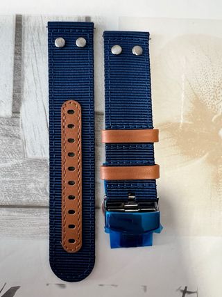 Correa para Hamilton X-Wind Nylon Azul y beige