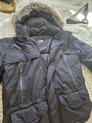 Chaqueta The North Face Negra Larga Hombre
