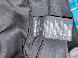 Felpa Palm Angels nera con strisce bianche