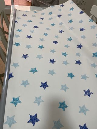Tenda per camera da letto con stelle blu