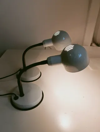 Coppia abat-jour Veneta Lumi anni '80