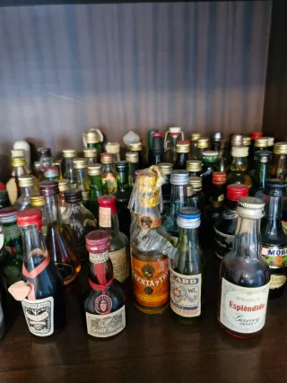 Bottiglie di liquore in miniatura