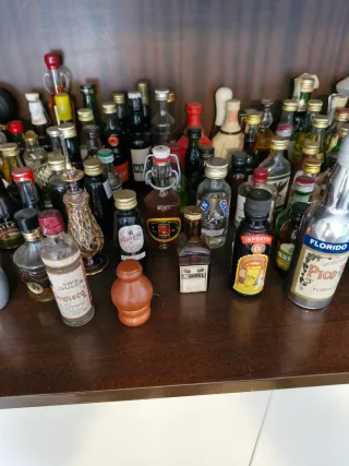 Bottiglie di liquore in miniatura