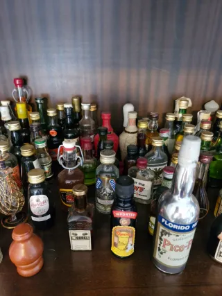 Bottiglie di liquore in miniatura