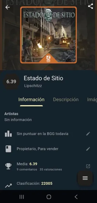 Estado de Sitio Juego de Mesa