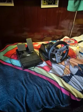 Volante PS2 con pedali
