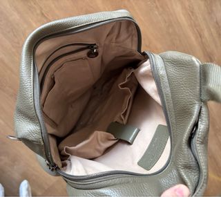 Mandarina Duck Mochila Piel Gris/Oliva