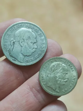 Lote 2 Monedas Plata Francisco José I