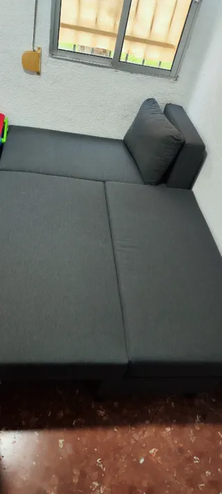 Sofá Cama Gris Tela