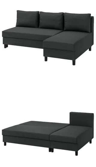 Sofá Cama Gris Tela