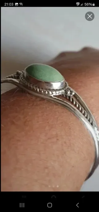 Pulsera Plata Ley Turquesa Auténtica
