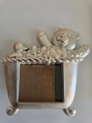 Pack 2 Marcos Fotos Bebé Plata