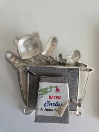 Pack 2 Marcos Fotos Bebé Plata