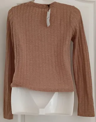 Jersey punto fino Stradivarius acanalado T. m