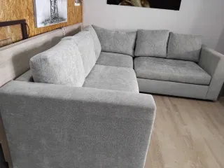 Sofá Esquinero Gris Clarito