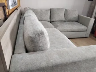 Sofá Esquinero Gris Clarito