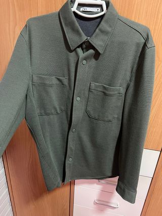 Camisa Zara Verde Oliva