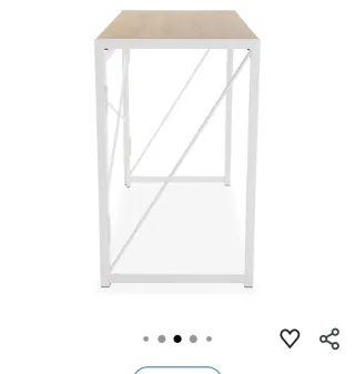 Escritorio plegable madera y metal