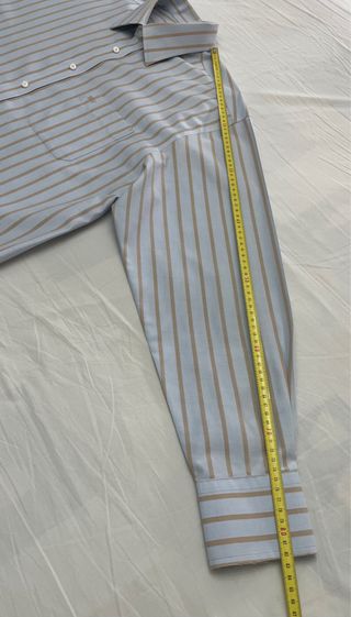 Camisa Pedro del Hierro rayas azul y beige