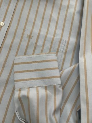 Camisa Pedro del Hierro rayas azul y beige