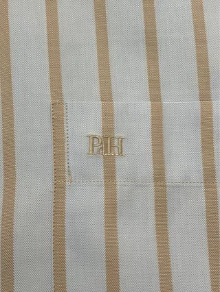 Camisa Pedro del Hierro rayas azul y beige