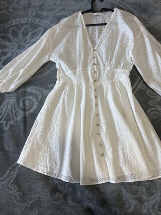 Vestido blanco Zara Talla M