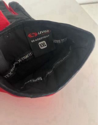 Guantes Moto Levior Gore-Tex Rojo/Negro. Talla XXL