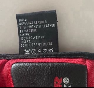 Guantes Moto Levior Gore-Tex Rojo/Negro. Talla XXL