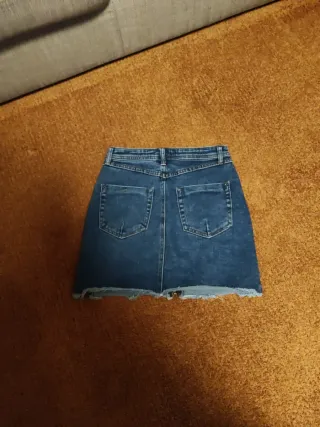 Gonna jeans ZUKO zip front taglia 40