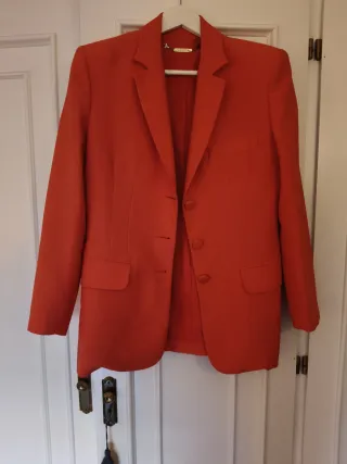 Chaqueta de vestir naranja mujer