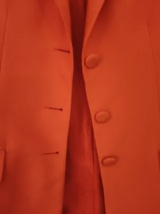 Chaqueta de vestir naranja mujer