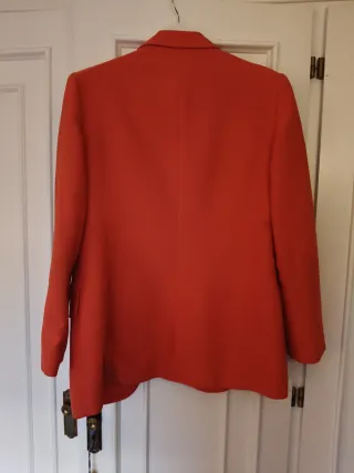 Chaqueta de vestir naranja mujer
