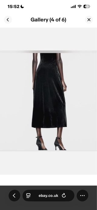 Vestido Negro Fin de Año Zara