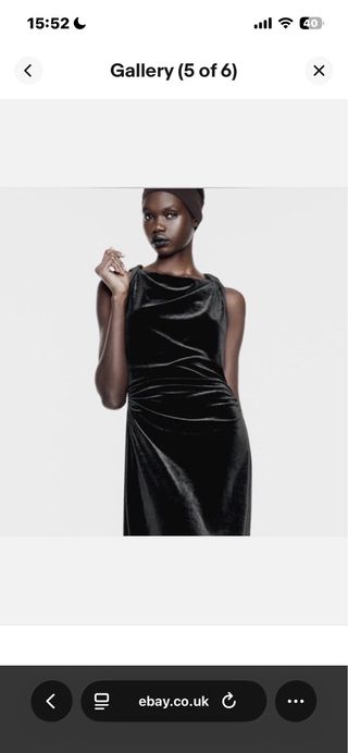 Vestido Negro Fin de Año Zara