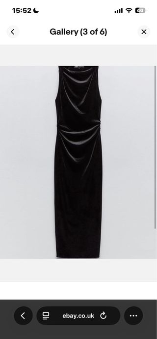 Vestido Negro Fin de Año Zara