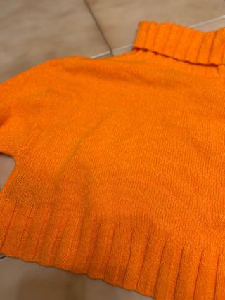 Maglione corto H&M arancio collo alto