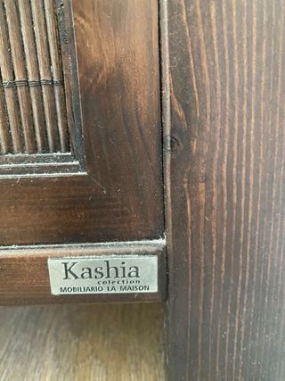 Aparador Colonial Madera y Mimbre