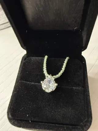 Colgante Plata con Brillante