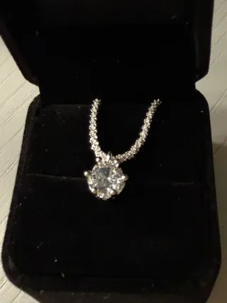 Colgante Plata con Brillante