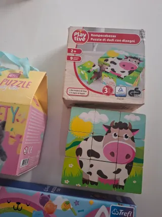 Lote de 5 puzzles infantiles