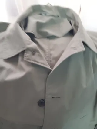 Gabardina Zara Caballero Talla M Verde Oliva