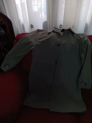 Gabardina Zara Caballero Talla M Verde Oliva