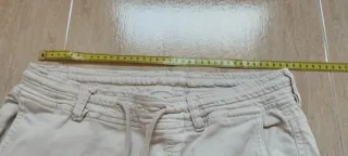 Pantalones cargo juveniles beige