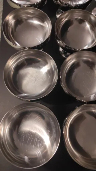 Coppe in acciaio inox per gelato o macedonia