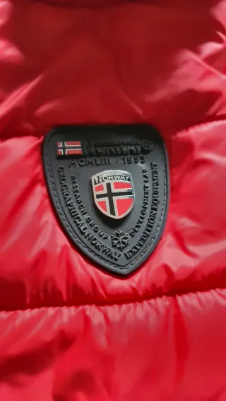 Plumón Geographical Norway Rojo Talla M