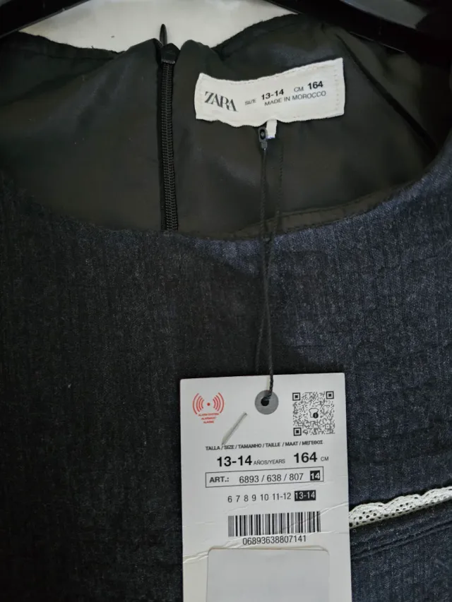 Vestido negro niña Zara