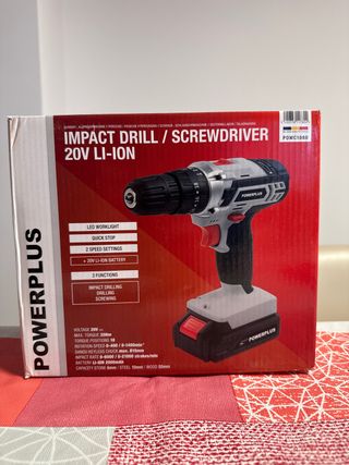 Taladro Percutor Atornillador PowerPlus 20V