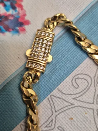 Cadena, Colgante y Anillo Oro 18k 44gr