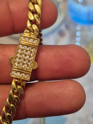 Cadena, Colgante y Anillo Oro 18k 44gr